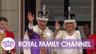 Royals Gather on Palace Balcony for Flyover and to Greet Public