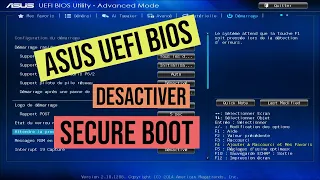Comment désactiver le secureboot sur un Bios Uefi ASUS