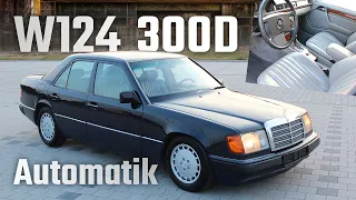 Mercedes W124 300D (1991) Automatik - Klima - MB-Tex - 904 blau 300 Diesel OM603 Sound !! Oldtimer