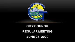City Council Meeting   June 23, 2020