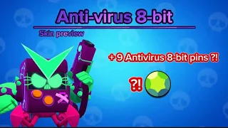 Brawl stars Antivirus 8-bit skin preview #brawlstars #starrtoon