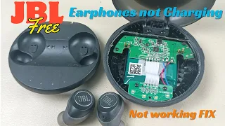 JBL Earbuds Charging Problem Repair | How to Fix | JBL FREE not charging Fix | How to fix earphones