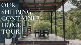 Our home tour // Shipping container Airbnb