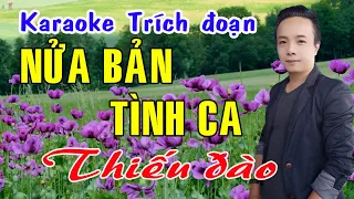 Karaoke trích đoạn NỬA BẢN TÌNH CA - THIẾU ĐÀO [Hát cùng Ns Ngọc Trắng]