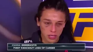 (Crying!!!) Emotional Joanna Jedrzejczyk After Her KO Loss to Rose Namajunas!!!