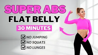 🔥30 Min SMALL WAIST + ABS🔥All Standing🔥Lose Belly Fat🔥No Jumping🔥No Repeat🔥#barbie