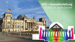 Gewaltenteilung | Demokratie Erklärt #03 mit Frank Decker