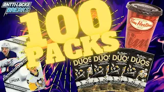 100 Packs of Tim Hortons Greatest Duos -  2023-24 Retail Box Break