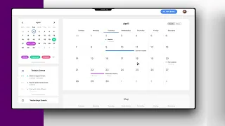 Modern Event Planner / Scheduler -  C# WinForms with Database