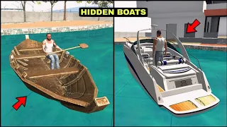 Finding Epic Hidden Boats in Indian Bike Driving 3d || Story Gameplay 🎮