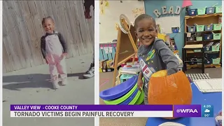 Two children killed in Valley View tornado identified as families begin painful recovery