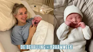 WELKOM LIEVE JOAS 🩵👶🏼 DE BEVALLING + KRAAMWEEK | Carlijn Bras