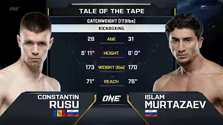 Constantin Rusu vs. Islam Murtazaev | ONE Championship Full Fight