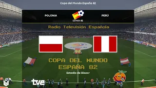 Mundial España 82 Grupo A J3 ● Polonia vs Perú ● Pes 2021