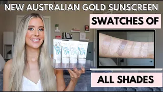 New Australian Gold Botanical Tinted Face Sunscreen SPF 50 Comparison Review | Shade Swatches