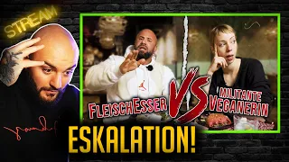 Edmon reagiert auf: FLEISCHESSER trifft auf MILITANTE VEGANERIN (Eskalation) | Stream Highlights