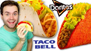 Taco Bell just dropped 4 NEW ITEMS! Cantina Crispy Chicken Taco + Flamin' Hot Cool Ranch Doritos!