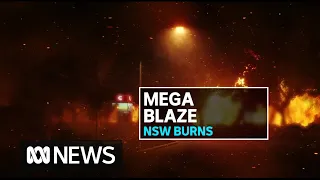 Bushfires combine to create 60km 'mega fire' north of Sydney | ABC News