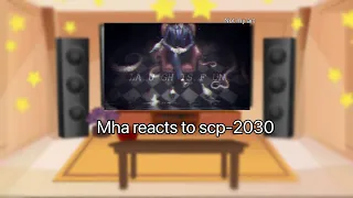 Mha reacts to scp-2030 (My Au) {season 2, Episode 9} 20k special