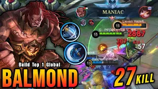 27 Kills + MANIAC!! New OP Build for Balmond (PLEASE TRY) - Build Top 1 Global Balmond ~ MLBB