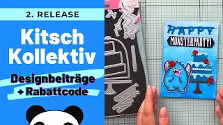 🖤KitschKollektiv 2. Release - meine Designteambeiträge, Craftupdate, Kartenideen🖤 Pandalina Crafting