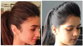 1 Minute Perfect High Ponytail With Puff | Ponytail With puff Tips And Tricks|| TipsToTop By Shalini