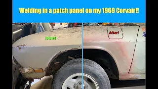 How to weld in a patch panel, the right way! (1969 Chevy Corvair/s10 chassis swap Part 20)