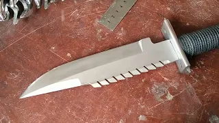 Correcting the not so good grind on an early knife project - Part 2