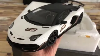 Unboxing Dicast Model Lamborghini Aventador SVJ 1:18 Kyosho