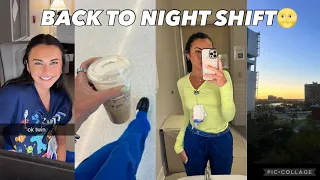 FIRST 3 NIGHT SHIFTS | adjusting to new routine, sleep struggles, meal prep, lashes