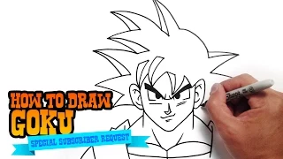 How to Draw Goku from Dragon Ball - Step by Step Video