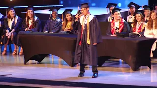 Enoch Lee singing 'My Way' at Graduation West Hall High 2017
