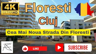 Strada Dumitru Mocanu, Str Petuniei. Cea Mai Noua Strada Din Floresti. Floresti 4K, Cluj, Romania.