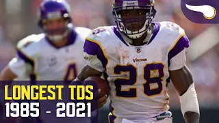 Longest Vikings Offensive Touchdown from Every Season Since 1985