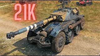 World of Tanks Panhard EBR 105  21K Spot Damage & Manticore 20K Assist & T-100 LT 18K Assist