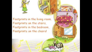 English for children  Spotlight 2  Page 37 ex 5   Footprints Song