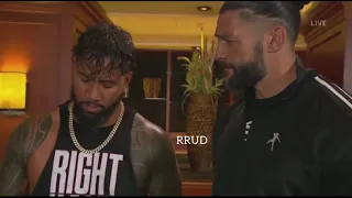 The Universal Champion Roman Reigns backstage segment with Jey Uso May 28th 2021.