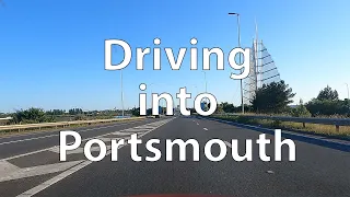 [4K] Driving into Portsmouth Harbour (UK)