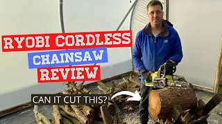 Ryobi One+ 18V Brushless Cordless 12" Chainsaw Review - Lets See What It Can Really Cut through
