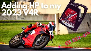 ADDING HP to my 2023 PANIGALE V4R : Ducati Performance Oil