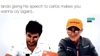 Lando Norris gives his LAST Speech to Carlos Sainz