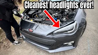 The BEST Looking Headlights for BRZ/FRS/86! (Vland Headlights Install!)