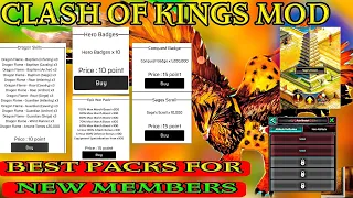 Clash Of Kings Best Packs For New Members | clash of kings mod apk | unlimited | clash of kings hack