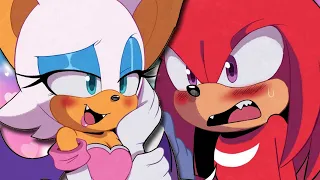 Knuckles Asks Out Rouge | Knuxouge Comic Dub