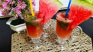 АРБУЗНЫЙ МОХИТО🍉🍉🍹🍹//TARVUZLI MOXITO TAYYORLASH 🍉🍉 🍹🍹