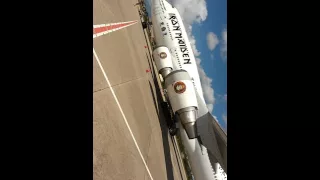 Iron Maiden em Fortaleza. Visita ao avião