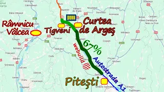 Autostrada A1 Pitești - Curtea de Argeș - Tigveni: Stadiul lucrărilor