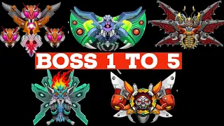 Space Shooter: Galaxy Attack All Bosses | Level #1-5 BOSS | Gameplay Android