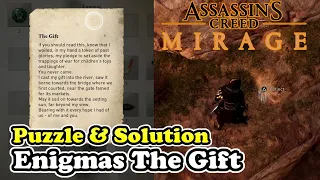 AC Mirage Enigmas The Gift Puzzle Solution Location