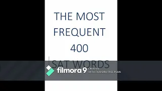 Most Frequent 400 SAT Words - SUMMARY